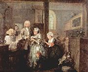 William Hogarth A Rake's Progress - Marriage oil painting reproduction